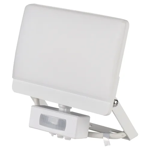 STEFFEN Strahler WORKLIGHT LED mit PIR 140°, 4000K, 30 W - Dimmbar: nicht dimmbar - Lichtfarbe: Kaltweiss/Tageslichtweiss (KW) - Lichtausbeute: 120 lm/W - Gesamtleistung: 30 W - Zusätzliche Ausstattung: Keine - Farbtemperatur Kelvin: 4000 K