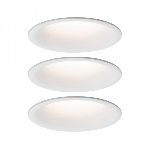 Paulmann Einbauleuchte LED Cymbal Coin Basisset - Leuchten Kategorie: Einbauleuchte - Betriebsart: Netzbetrieb - Lampensockel: LED fest verbaut - Farbtemperatur Kelvin: 2700 K - Gesamtleistung: 20.1 W - Farbwiedergabeindex CRI: 80
