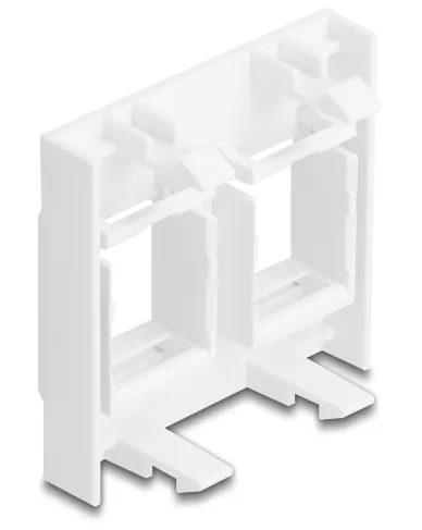 DELOCK Easy 45 Modul 2x Keystone Halterungen 45x45 mm wsws