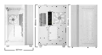 be quiet! PC-Gehäuse Light Base 900 FX Weiss - Unterstützte Mainboards: XL-ATX - E-ATX - ATX - Micro-ATX - Mini-ITX - Detailfarbe: Weiss - Anzahl Lüfterplätze: 10 - Sichtfenster: Ja - Netzteil vorinstalliert: Nein - Gehäuse Bauart: Mid-Tower