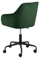 AC Design Bürostuhl Brooke, mit Bremsrollen, Waldgrün - Produkttyp: Bürostuhl - Material Bezug: Kunststoff - Armlehnen: Ja - Material Fuss: Metall - Rückenart: Polsterrücken - Rollenart: Hartbodenrollen