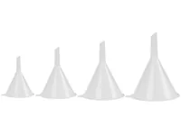 FTM Trichter 4 Stück, Weiss - Material: Polypropylen (PP) - Verpackungseinheit: 1 Stück - Detailfarbe: Weiss