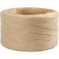 Creativ Company Geschenkband Raffiabast 8 mm x 100 m, Beige - Breite: 8 mm - Länge: 100 m - Verpackungseinheit: 1 Stück - Detailfarbe: Beige - Band-Art: Geschenkband