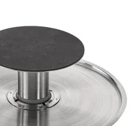 APS Servier- und Tortenplatte 30.5 cm, Silber - Produkttyp: Tortenplatte - Materialtyp: Metall - Material: Edelstahl - Detailfarbe: Silber - Anzahl Etagen: 1 × - Stapelbar: Nein