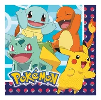 Amscan Papierservietten Pokemon 16 Stück - Material: Papier - Grösse: 33 cm x 33 cm - Eigenschaften: Keine Eigenschaft - Anzahl Lagen: 2 - Motiv: Pokémon - Produkttyp: Papierservietten