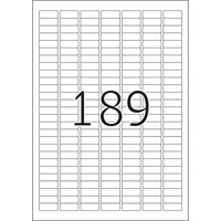 HERMA Etiketten A4 weiß 25,4x10 mm ablösbar Papier 4725 St.