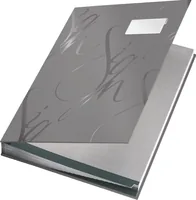 Leitz Unterschriftenmappe Design Grau - Typ: Unterschriftenmappe - Ausstattung: Keine - Detailfarbe: Grau - Material: Karton