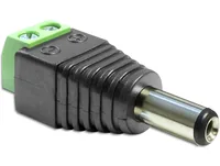 DeLOCK 65487 cable gender changer DC 2.5 x 5.5 mm 2p Black, Green
