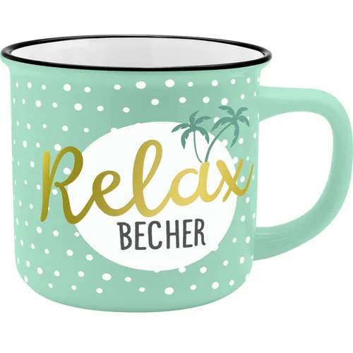 Sheepworld Universaltasse Relax 350 ml , 1 Stück, Hellgrün - Material: Keramik - Tassen Typ: Universaltasse - Ausstattung: Henkel - Detailfarbe: Hellgrün - Verpackungseinheit: 1 Stück - Volumen: 350 ml