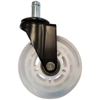 LC-Power Gaming Stuhlrollen 5er Set Weiss - Detailfarbe: Weiss