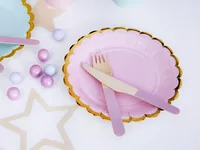 Partydeco Einwegteller Rosa, 18 cm, 6 Stück - Produkttyp: Einwegteller - Materialtyp: Papier - Material: Pappe - Detailfarbe: Rosa - Verpackungseinheit: 6 Stück