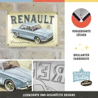 Nostalgic Art Schild Renault Dauphine Beige - Motiv: Auto - Detailfarbe: Beige - Detailmaterial: Metall - Grundmaterial: Metall - Produkttyp: Wanddekoration