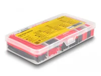 Delock Schrumpfschlauch Sortimentsbox, schwarz/rot, 196-teilig - Detailfarbe: Rot - Schwarz - Länge: 0.095 m - Durchmesser: 4 mm - 12 mm - 2 mm - 10 mm - 6 mm - 8 mm - Material: Polyolefin