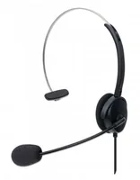 MANHATTAN USB Mono Headset Over-Ear USB-A-Stecker schwarz