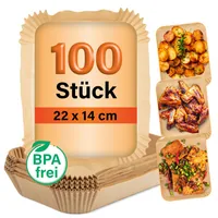 GOURMETmaxx Backpapier 100 Stück, 22 x 14 x 4.5 cm - Backpapierart: Schale - Nachhaltigkeit: Nicht angegeben - Breite: 22 cm - Länge: 14 cm - Material: Papier