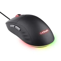 Trust Gaming-Maus GXT 925 Redex II - Maus Features: Seitliche Zusatztasten - Beleuchtung - Programmierbare Tasten - Bedienungsseite: Rechtshänder - Detailfarbe: Schwarz - Gewicht: 82 g - Verbindungsart: Verkabelt - Schnittstelle: USB-A