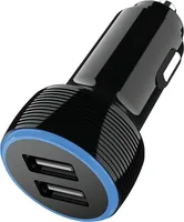 2GO Dual-USB KFZ-Ladegerät 2400mA schwarz