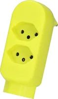 Max Hauri Abzweigstecker ADAPT 2+1x Typ 13 FI-Gelb drehbar BS 2 - Detailfarbe: Gelb - Schalter: Nein - Steckdosenanzahl: 2 - Ausstattung: Steckdose T13 - Kinderschutz: Ja