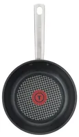 Tefal Bratpfanne Virtuoso 24 cm - Material: Edelstahl 18/10 - Pfannentyp: Bratpfanne - Kompatible Kochfelder: Backofen - Glaskeramik - Gas - Halogen - Induktion - Elektro - Antihaftbeschichtung: Ja - Detailfarbe: Schwarz - Set: Nein