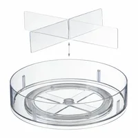 Relaxdays 4052025479251 Fridge/Freezer Parts & Accessories Organisateur rotatif Transparent