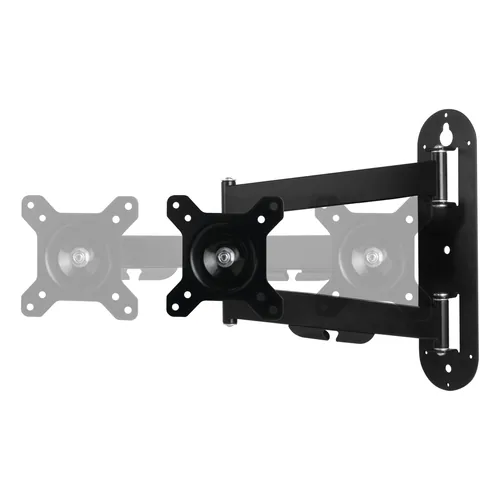 Arctic Cooling Wandhalter W1C bis 18 kg – Schwarz - Eigenschaften: Drehbar - Ausziehbar - Maximale Bildschirmgrösse: 49  - Detailfarbe: Schwarz - Maximale Tragkraft: 18 kg - Anzahl Bildschirme: 1