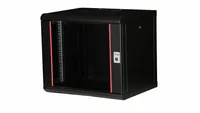Equip 19"" Netzwerkschrank Glastür PM 600x450mm 9HE schwarz