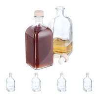 relaxdays Einmachflasche 500 ml, 6 Stück - Produkttyp: Einmachflasche - Detailfarbe: Transparent - Set: Nein - Verpackungseinheit: 6 Stück - Volumen: 500 ml - Stapelbar: Nein