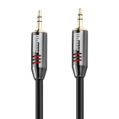 HDGear Audio-Kabel Premium 3.5 mm Klinke - 3.5 mm Klinke 0.5 m - Kabeltyp: Anschlusskabel - Audioanschluss Seite A: 3.5 mm Klinke - Audiokanäle: Stereo - Audioanschluss Seite B: 3.5 mm Klinke - Detailfarbe: Schwarz - Länge: 0.5 m