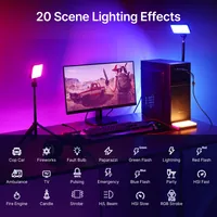 Ulanzi Videoleuchte LED RGB LT002 - Farbtemperatur Kelvin: 2500 bis 9000 K - Lichtfarbe: RGB - farbig - Leuchtenfarbe: Weiss