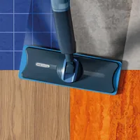 Philips 5000 series XV5113/01 stick vacuum/electric broom Elektrischer Mopp Akku Nass Beutellos Blau 2 Ah