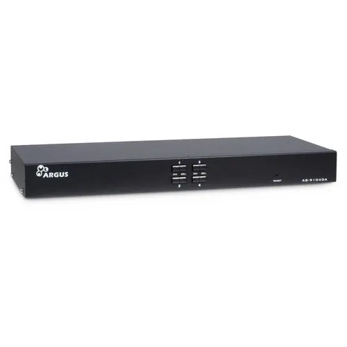 Inter-Tech KVM-Switch AS-9104DA RackmountDVI,4xDVIUSBAudio retail