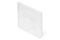 DIGITUS Keystone Frontplatte für Keystone Module 80x80 weiß