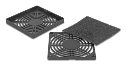 Delock Lüftergitter mit Staubfilter 92 x 92 mm - Zubehörtyp: Lüftergitter