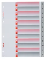 KOLMA Register LongLife A4 19.112.03 grau 1-12