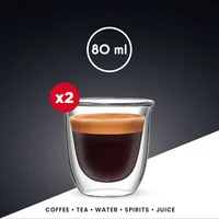 Bialetti Espresso Becher Firenze 80 ml, 1 Stück, Transparent - Material: Borosilikatglas - Tassen Typ: Espresso Becher - Ausstattung: Keine weitere Ausstattung - Detailfarbe: Transparent - Verpackungseinheit: 1 Stück - Volumen: 80 ml
