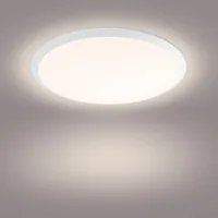 Philips Deckenleuchte Cavanal, 18 W, 1500 lm, 2700 K, Weiss - Leuchten Kategorie: Deckenleuchte - Betriebsart: Netzbetrieb - Lampensockel: LED fest verbaut - Farbtemperatur Kelvin: 2700 K - Dimmbar: dimmbar - Farbwiedergabeindex CRI: 80