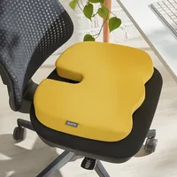 Leitz Ergo Cosy Sitzkissen - Material Bezug: Baumwolle - Produktkategorie: Sonstiges - Breite: 35.5 cm - Detailfarbe: Gelb - Länge: 45.5 cm - Material Füllung: Schaumstoff