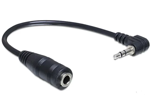 DELOCK Klinkekabel 3,5mm -> 2,5mm 90 BuSt 0.14m