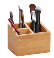 diaqua® Schminkablage aus Bambus 12 x 9 x 9 cm, Nature - Wandmontage: Nein - Befestigung: Keine - Utensilienhalter Typ: Aufbewahrungsdose - Detailfarbe: Nature - Detailmaterial: Bambus - Grundmaterial: Bambus