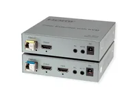 ROLINE KVM Verlngerung ber LWL, HDMI 4K, USB, 20 km