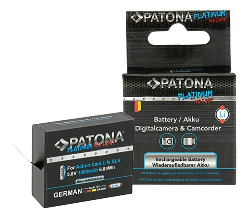 Patona Videokamera-Akku Life SL5 - Kompatible Hersteller: Patona - Kapazität Wattstunden: 6.84 Wh