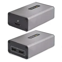 StarTech.com 2-Port USB 3.0 Extender over OM3 Multimode Fiber - LC/LC - 2x 5Gbps USB-A Hub - 350m (1150ft) Range - Durable USB Fiber Optic Extender - Optical USB Extender - TAA