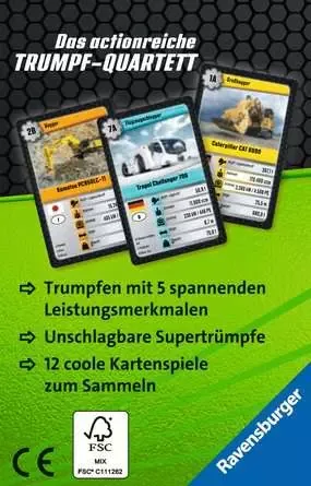 Ravensburger Kartenspiel Kraftprotze - Sprache: Deutsch - Französisch - Italienisch - Kategorie: Kartenspiel - Altersempfehlung ab: 7 Jahren - Spieldauer: 5 min - Min. Anzahl Spieler: 1 - Max. Anzahl Spieler: 4
