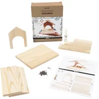 Creativ Company Holzartikel Vogelfutterhaus Set 14.5 x 11.5 x 12.5 cm - Breite: 11.5 cm - Höhe: 12.5 cm - Länge: 14.5 cm - Anzahl Stück: 1 Stück - Holzherkunft: China - Holzhandelsname: Kiefer