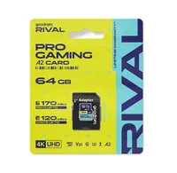 Goodram microSDXC 64GB V30 A2 UHS I U3 RIVAL + adapter Classe 10