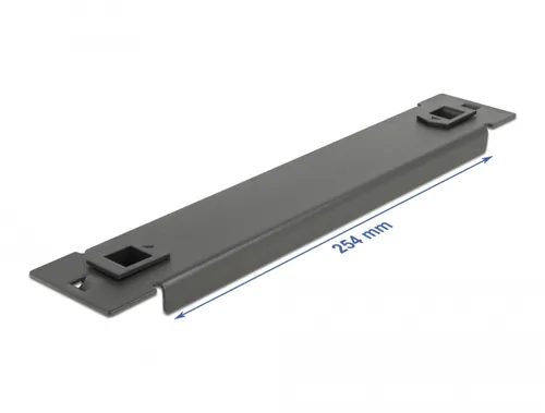 DELOCK 10"" Netzwerkschrank Blindabdeckung 1 HE schwarz