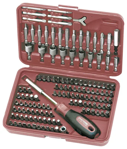 Kraftwerk Werkzeug-Set Universal-Bitbox 138-teilig - Anwendungsbereich: Werkstatt - Werkzeugtyp: Bit - Steckschlüssel - Produkttyp: Werkzeug-Set - Anzahl Teile: 138 Stück