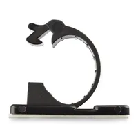 StarTech.com 100 Selbstklebende Kabelklemmen Mittel - PC Kabelmanagement/Kabelhalterung - Kabel Organisator - Netzwerk/USB/Ethernet Kabelclips - Nylonklemme UL/94V-2 Brandklasse - Schwarz (CBMCC2)