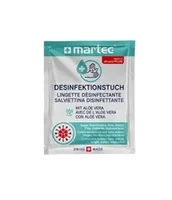 Martec Desinfektionstücher für die Hände mit Aloe Vera 10 Stück - Produktkategorie: Sonstiges - Packungsgrösse: 10 Stück - Alkoholhaltig: Ja - Produkttyp: Tuch - Natürlich Leben: Keine Besonderheiten - Anwendungsbereich: Hände - Fläche