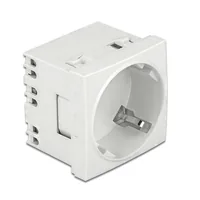 DeLOCK Easy 45 Grounded Power Socket with a 45° arrangement extendable 45 x 45 mm